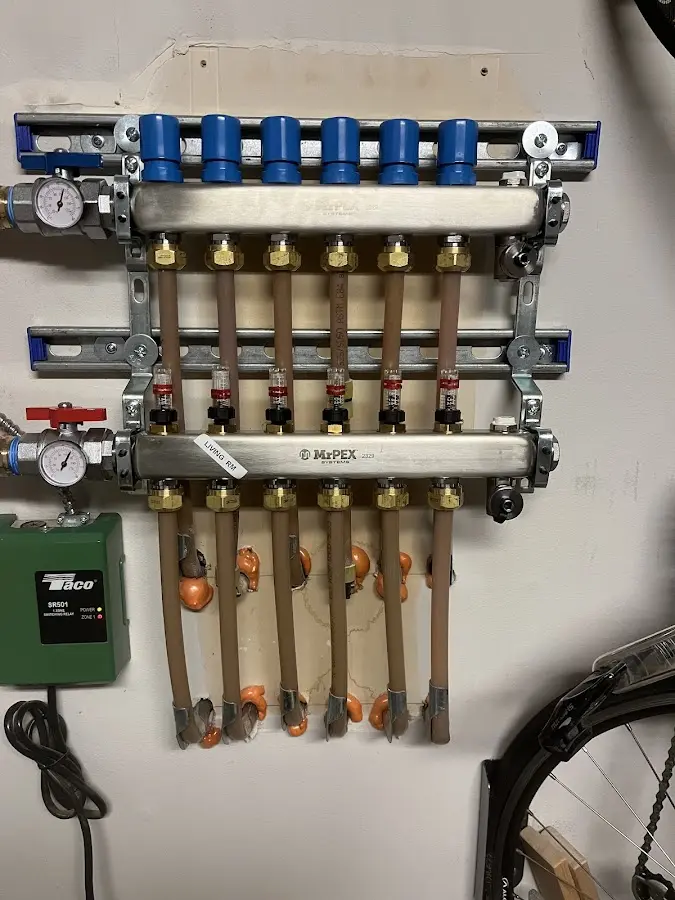 Plumber performing Gas Line Installation at a residential property in Corpus Christi